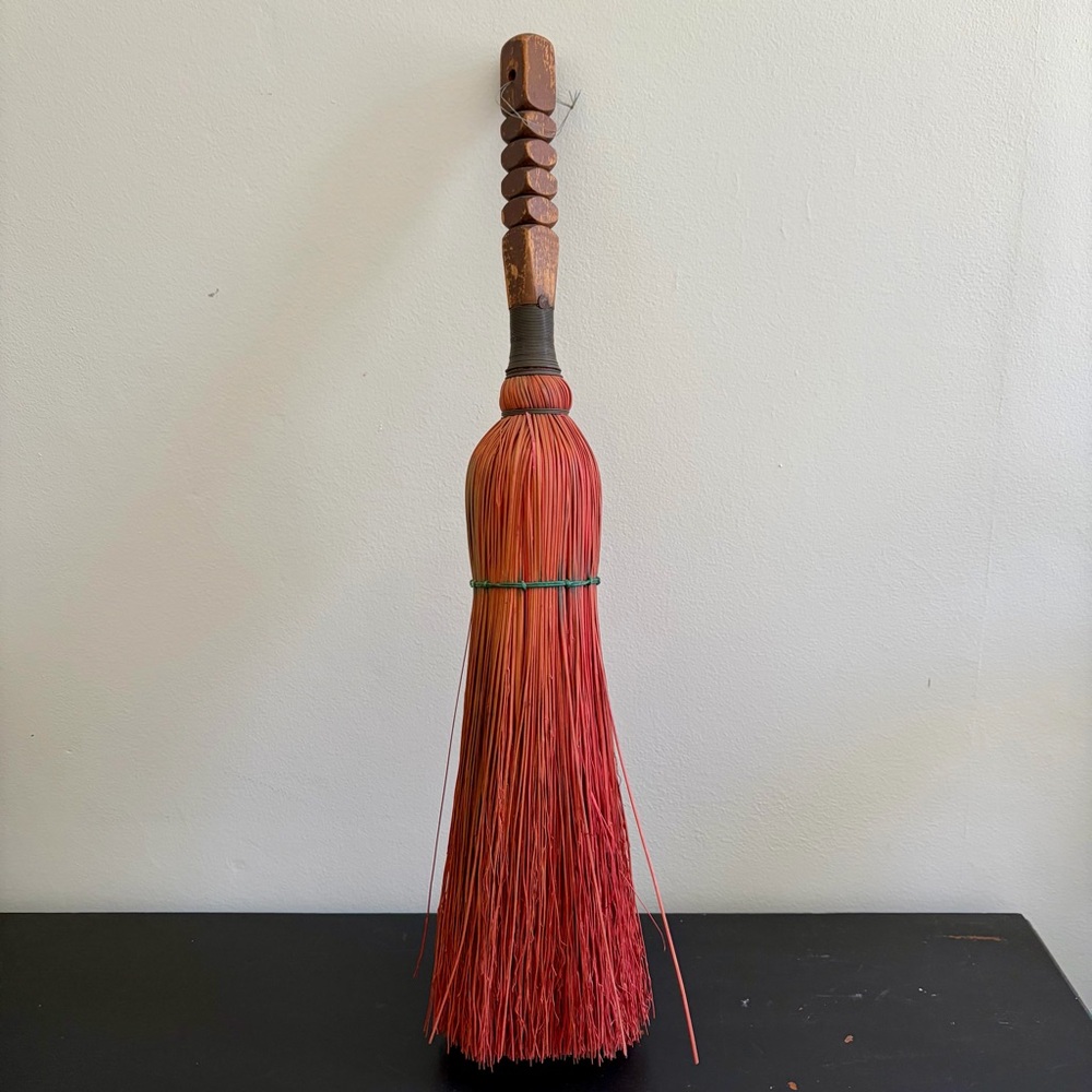 Vintage Handmade Rustic Hearth Broom Natural Home Decor